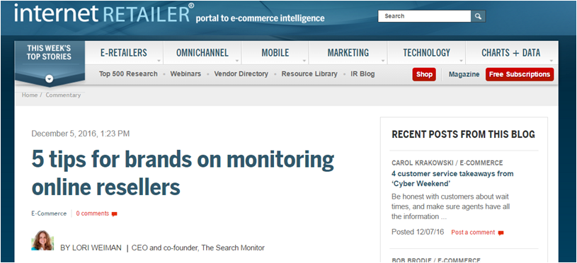 5 tips for monitoring online resellers