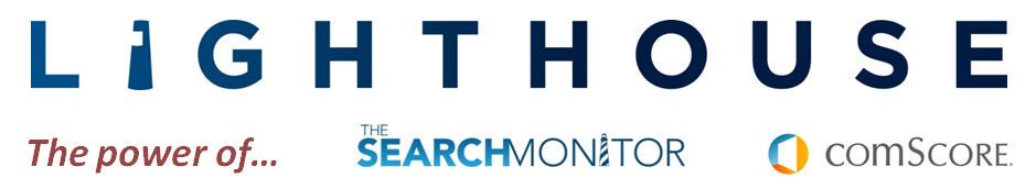 Lighthouse Logo - Power of TSM & comScore - ON WHITE