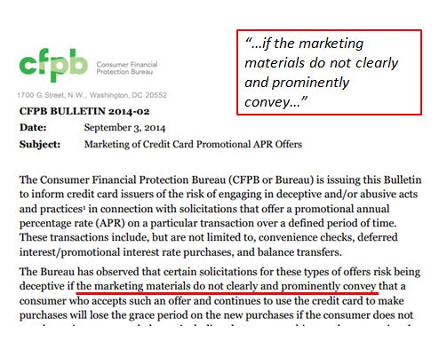 CPFB - credit card marketing bulletin - The Search Monitor