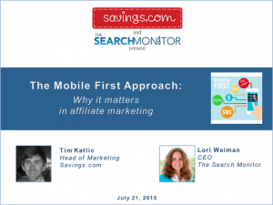 WEBINAR: Mobile First & Affiliate Marketing